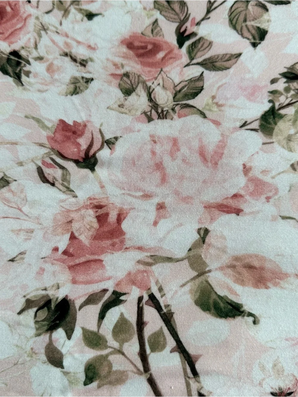 Posh Peanut Pink Floral Swaddle Blanket “Everly Rose”